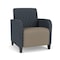 Lesro Siena Lounge Reception Guest Chair, Black, RS Night Sky Back, MD Farro Seat, RS Night Sky Arm Panels SN1101 - alternate 1